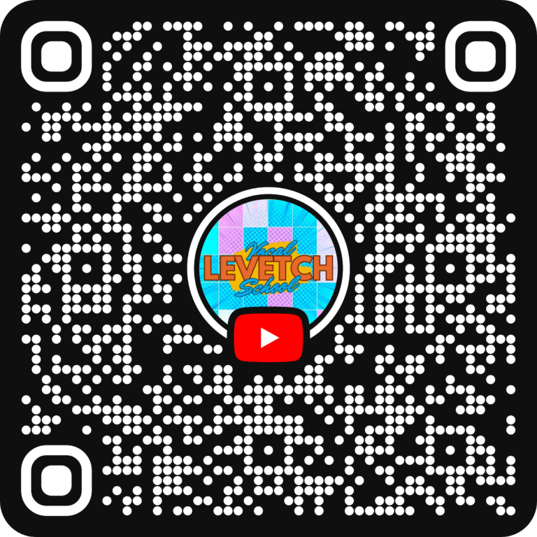 LEVETCH VOCAL SCHOOL（レベッチボーカルスクール） YoutubeチャンネルURL QRコード https://youtube.com/@LEVETCHVOCALSCHOOL