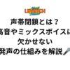 声帯閉鎖とは？高音やミックスボイスに欠かせない発声の仕組みを解説🎤